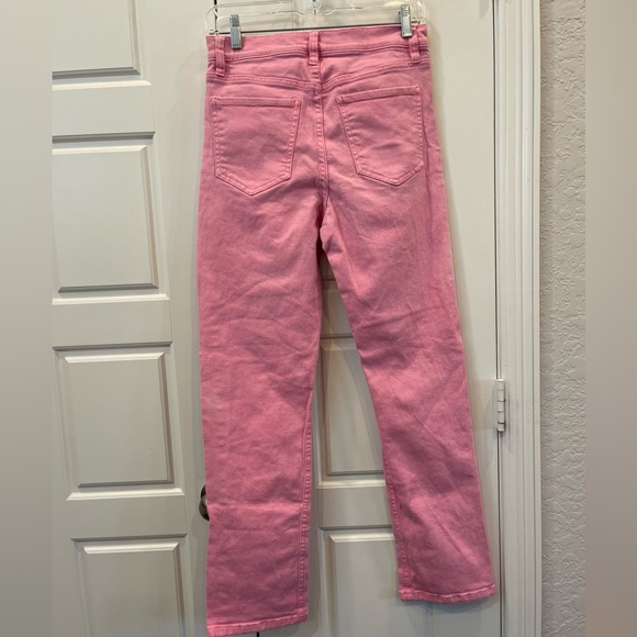 Girl-ish Jeans Pink Ultra High Rise Slim Straight Size: 5/27 - Picture 2 of 5